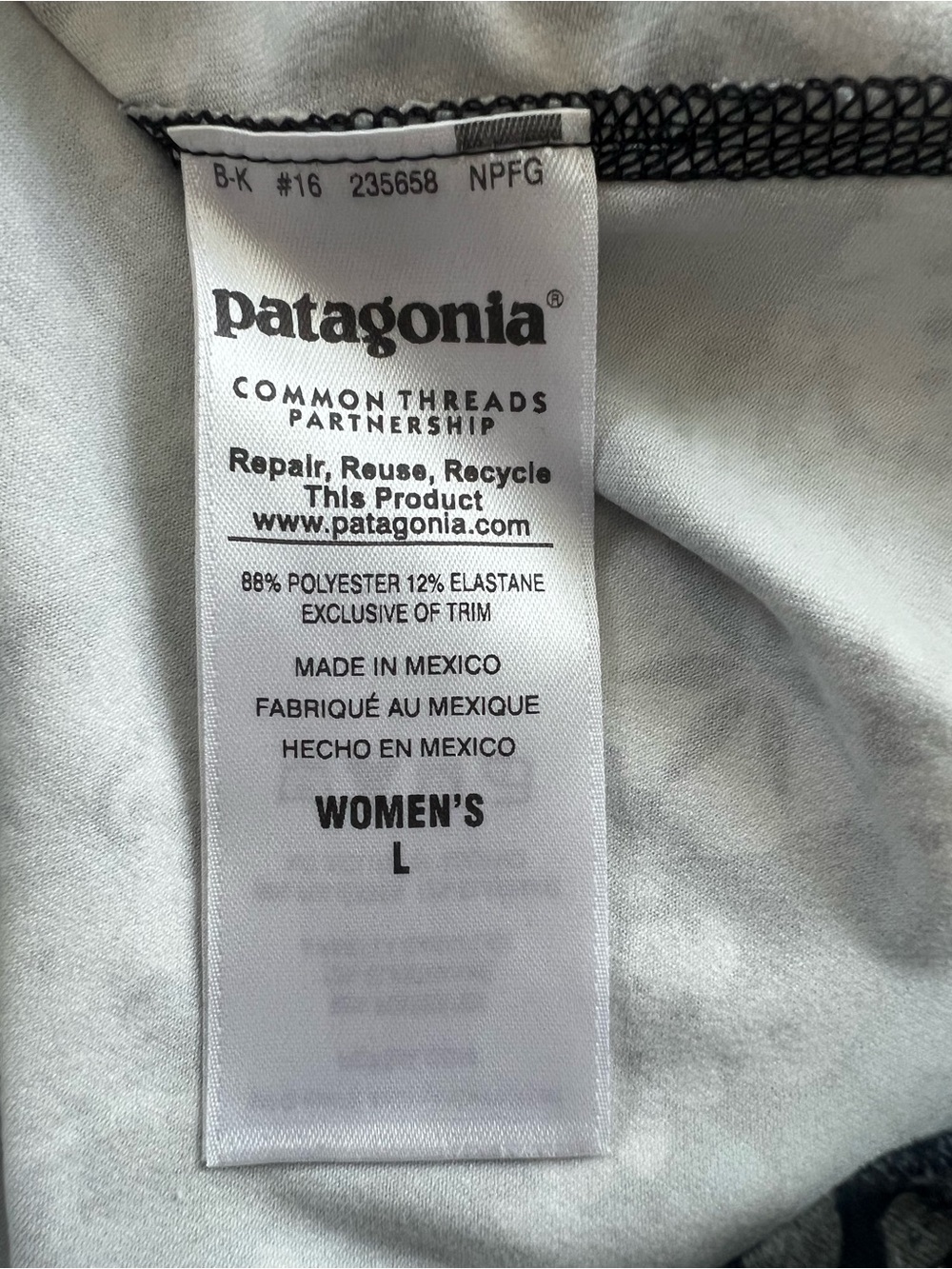 Patagonia Floral Shelf Bra Athletic Tank Dress Large - Picture 9 of 11